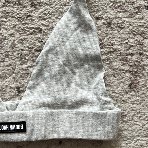 Joah Brown pearl gray triangle bra - Picture 6 of 9